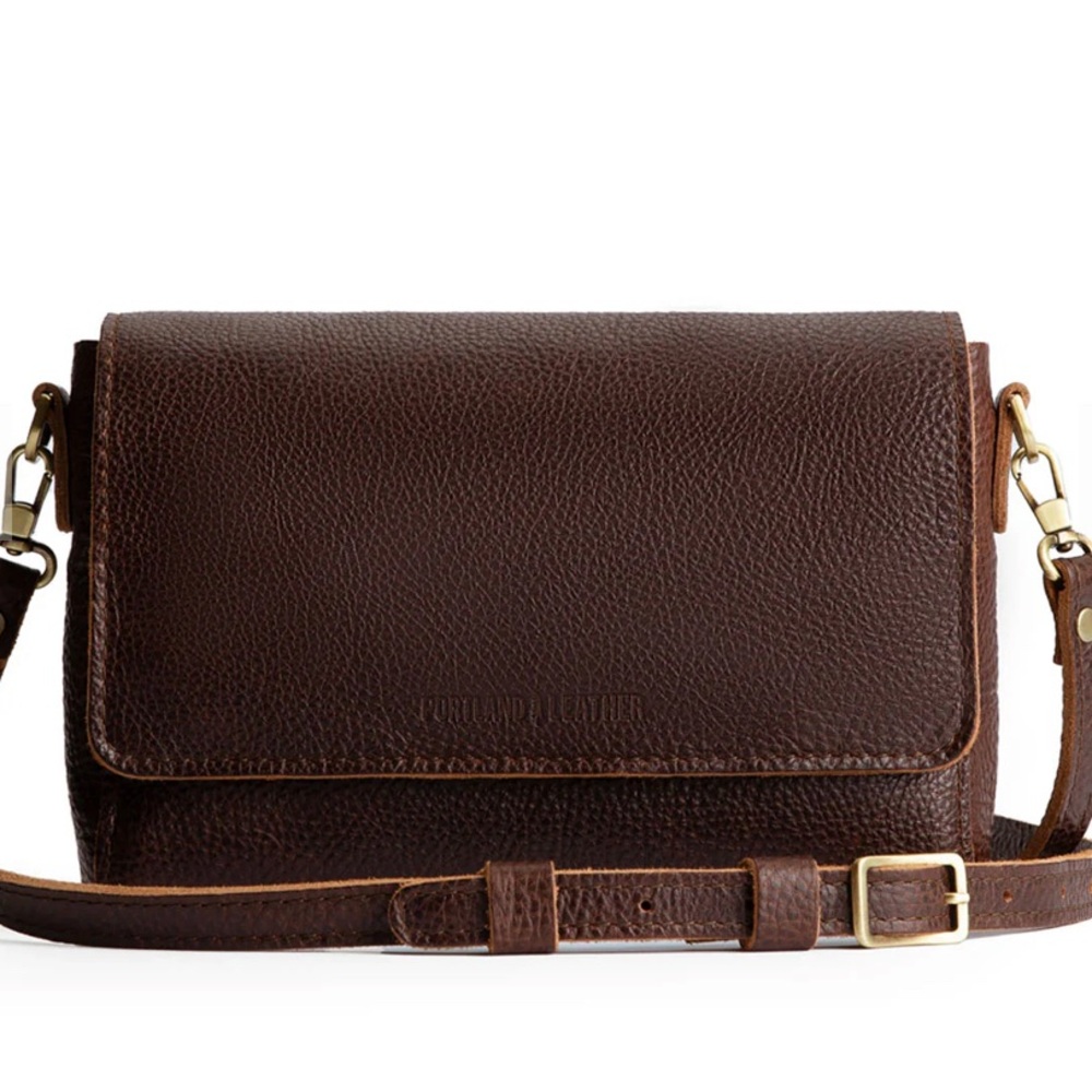 Portland Leather Grizzly Crossbody Bag